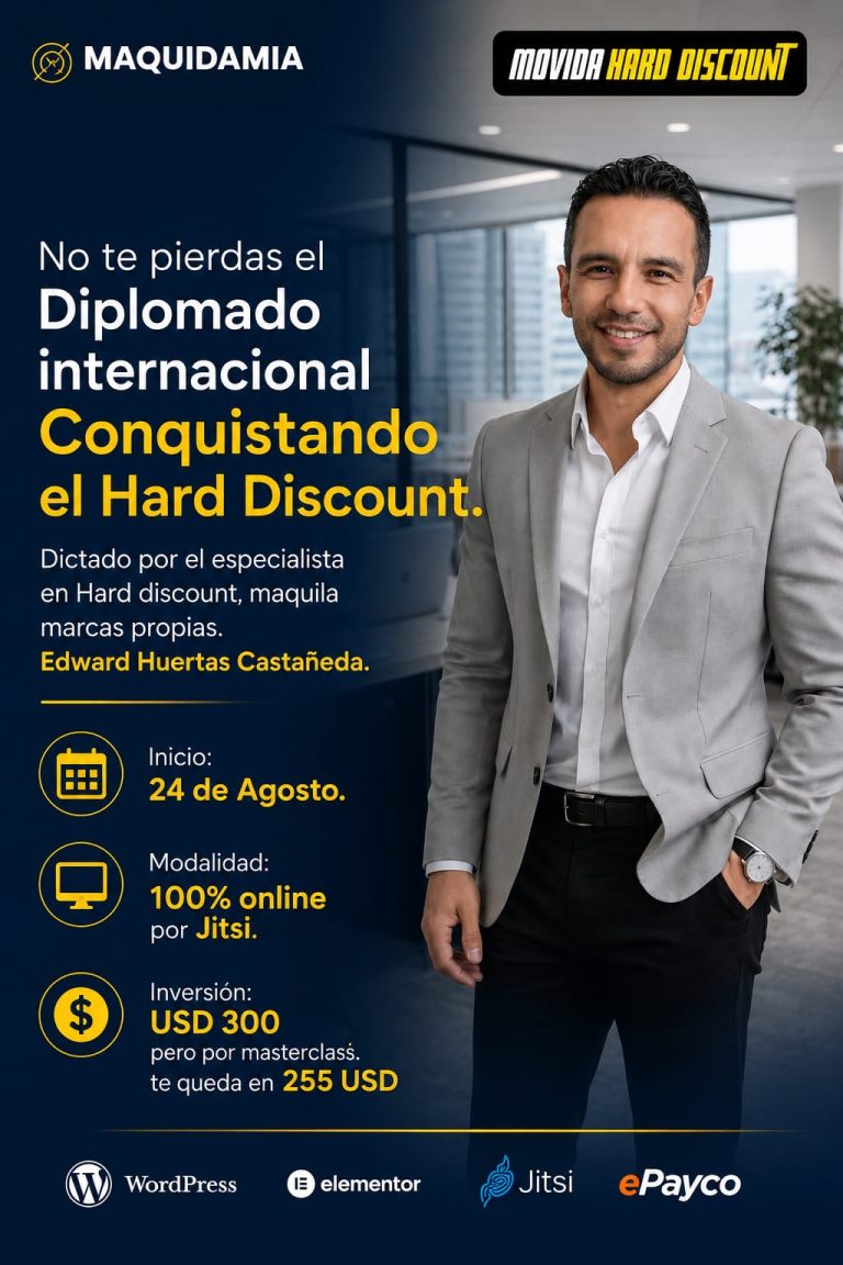 Diplomado Internacional de Maquidamia inicia el 28 de Agosto