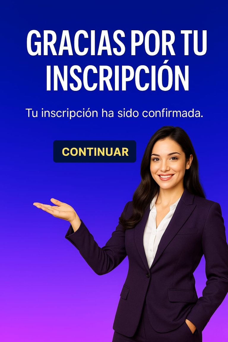 Gracias por tu inscripción