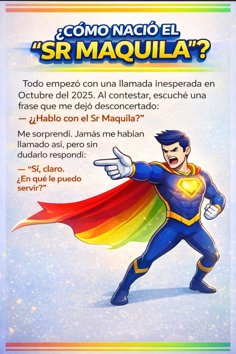 No todos los superhéroes usan capa ¿Quién es el Sr Maquila?